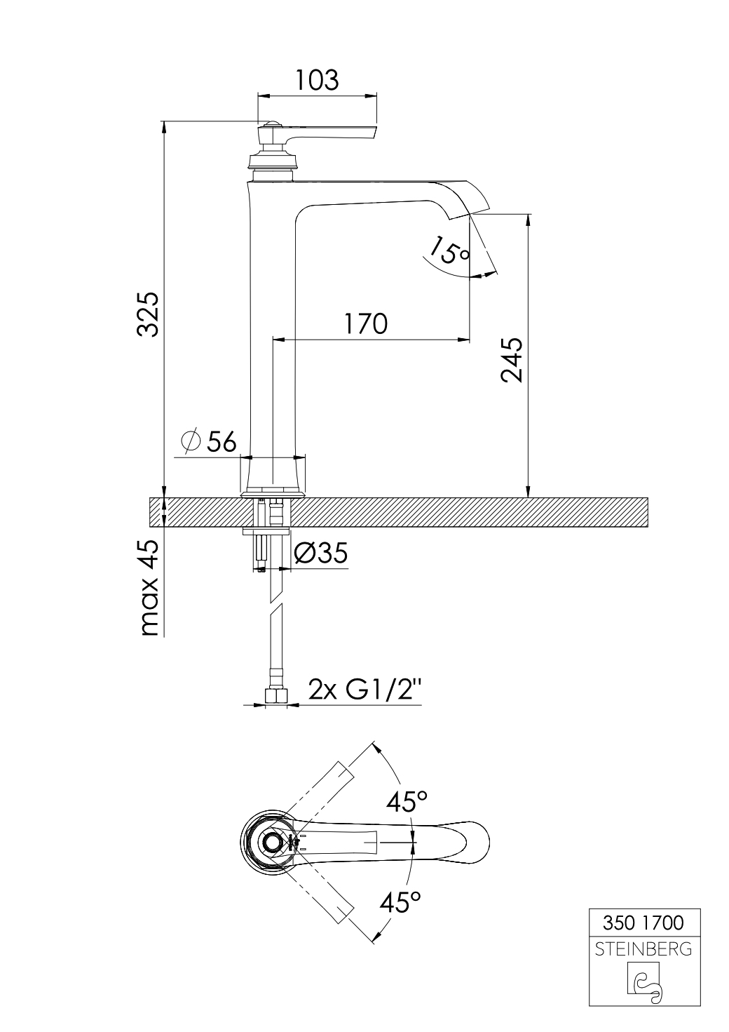 Steinberg „Serie 350“ in Chrom