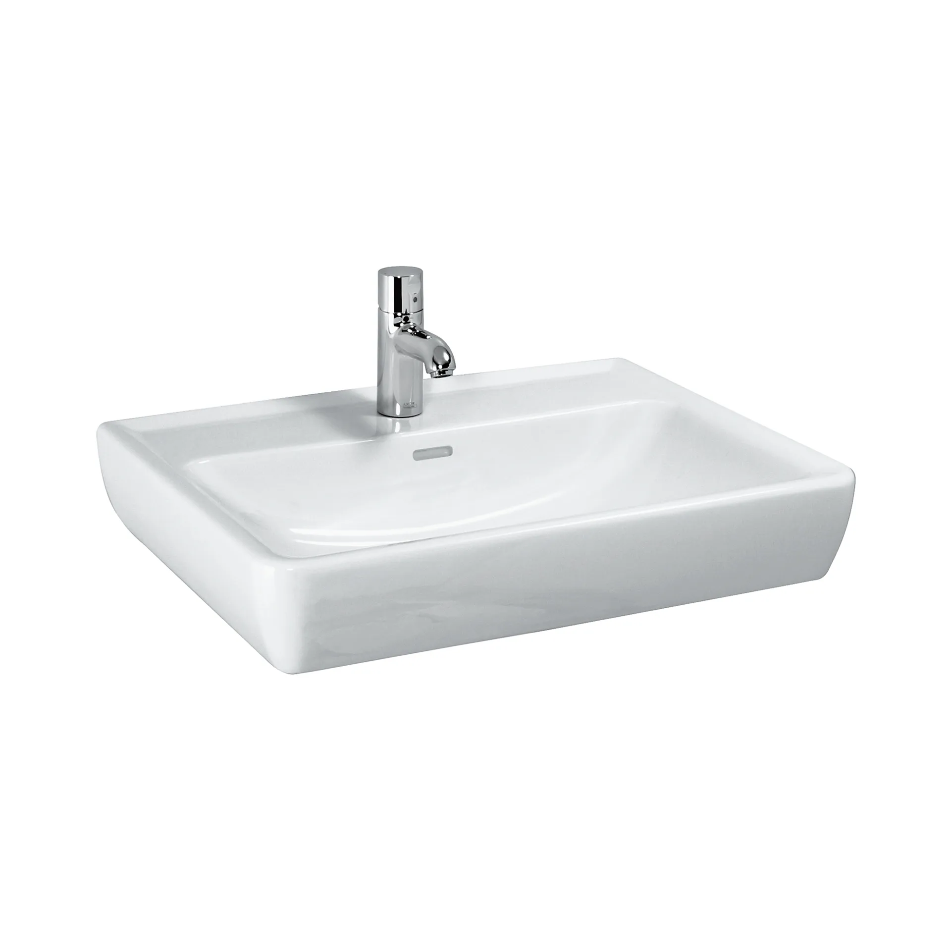 Waschtisch PRO A 480x550x170 1 Hahnloch mit Überlauf weiß