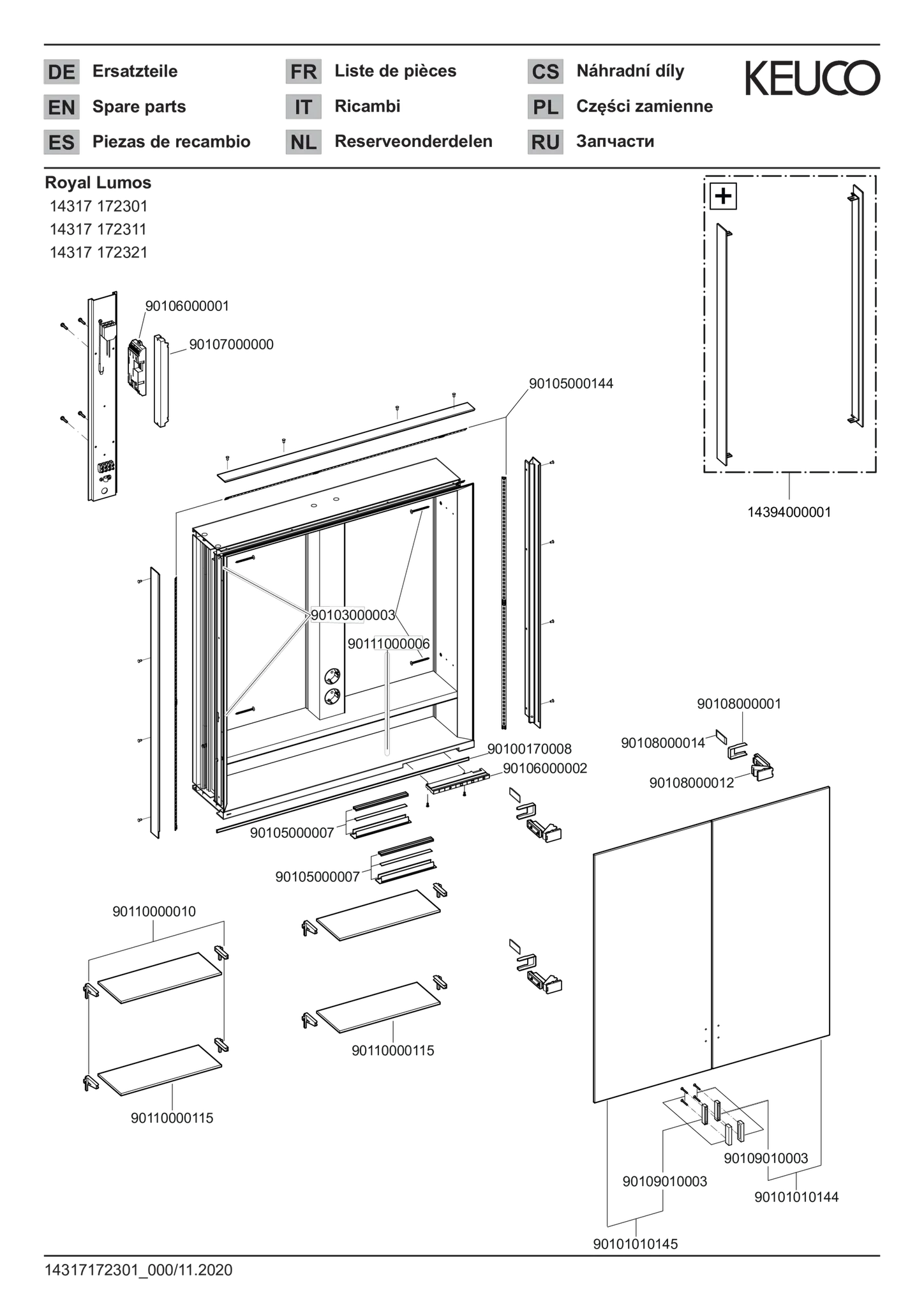 KEUCO Wandeinbau Spiegelschrank mit verdecktem Ablagefach „Royal Lumos“ in Silber (eloxiert), Unterputz, mit Steckdosen, ohne Spiegelheizung 700 × 735 × 165 mm KEUCO Wandeinbau Spiegelschrank mit verdecktem Ablagefach „Royal Lumos“ in Silber (eloxiert), Unterputz, mit Steckdosen, ohne Spiegelheizung 700 × 735 × 165 mm