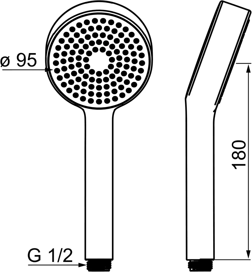 HansaBASICJET Handbrause HansaBASICJET 4461 1-strahlig Chrom