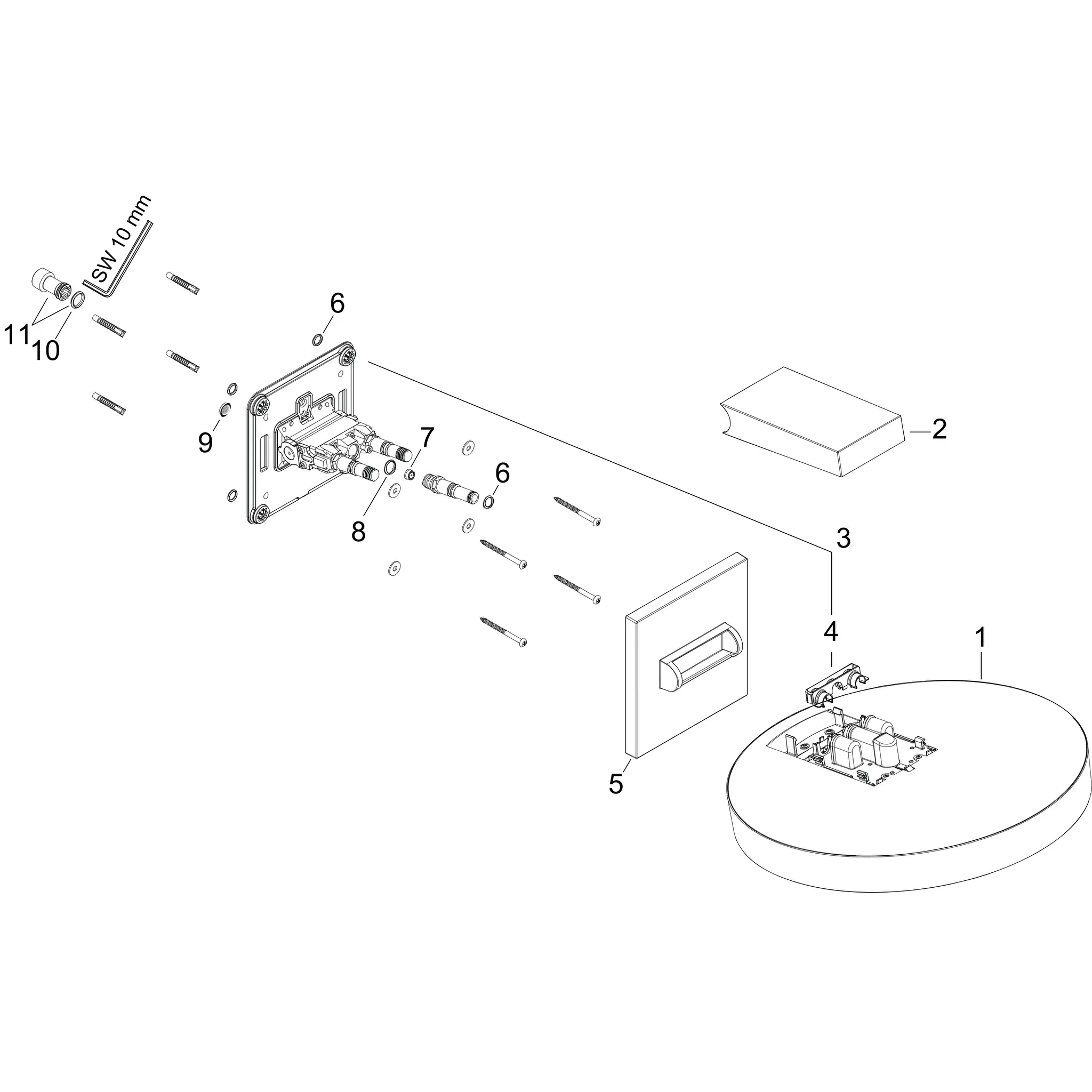 Kopfbrause Rainfinity 250 1jet EcoSmart 9 l/min Wandmontage chrom Kopfbrause Rainfinity 250 1jet EcoSmart 9 l/min Wandmontage chrom