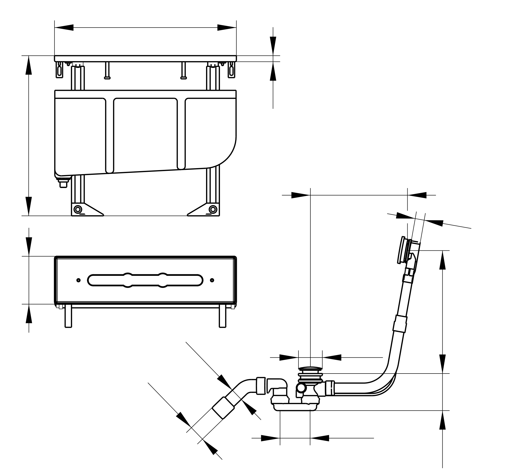 Armaturenzubehör 51130000070 Montageblock für 51130 verchromt