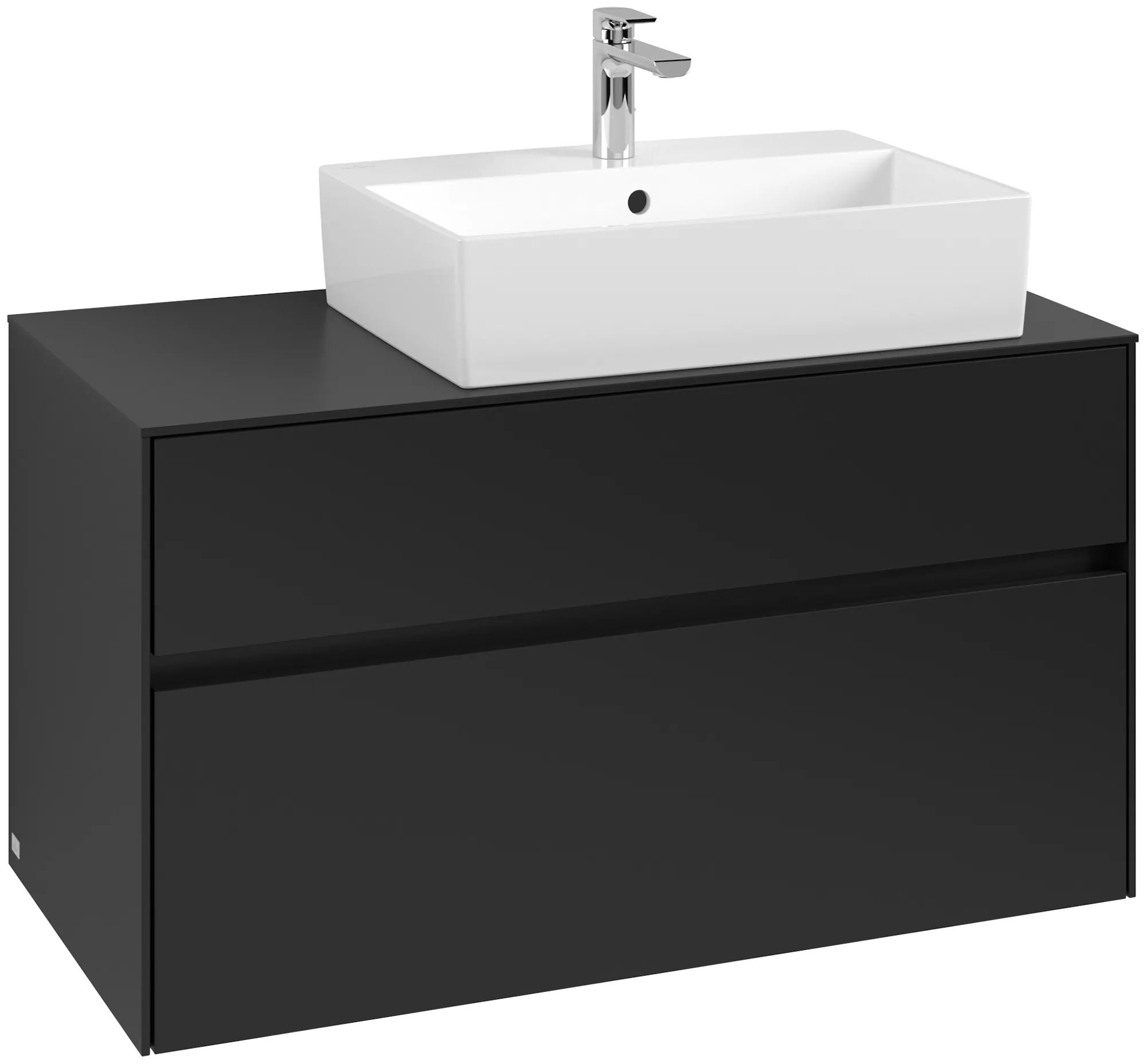 Villeroy & Boch Collaro Waschbeckenunterschrank C127B0, 1000x548x500mm, Volcano Black