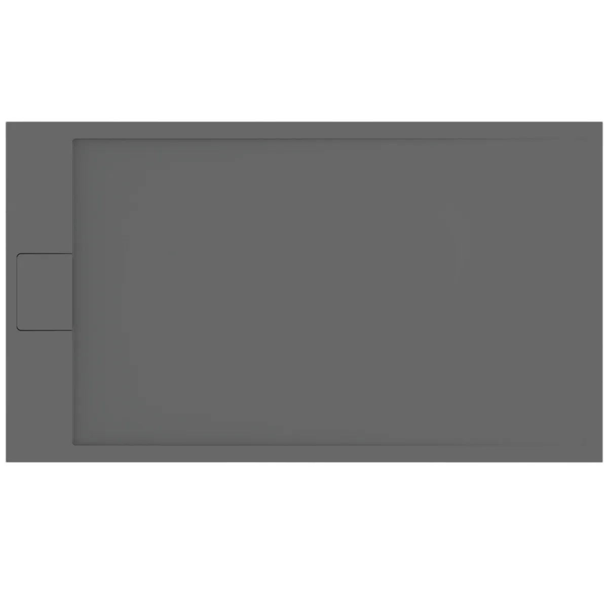 Ideal Standard Rechteck-Brausewanne Ultra Flat S i.life, 1400x800 mm, Quarzgrau, 33 mm Höhe, Bodenebener Einbau möglich Ideal Standard Rechteck-Brausewanne Ultra Flat S i.life, 1400x800 mm, Quarzgrau, 33 mm Höhe, Bodenebener Einbau möglich
