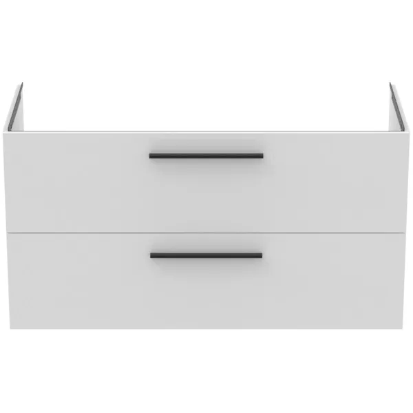 Möbelwaschtischunterschrank i.life B 2 Auszüge Siphonausschnitt auf der linken Seite 1200x505x630mm Weiß matt Möbelwaschtischunterschrank i.life B 2 Auszüge Siphonausschnitt auf der linken Seite 1200x505x630mm Weiß matt