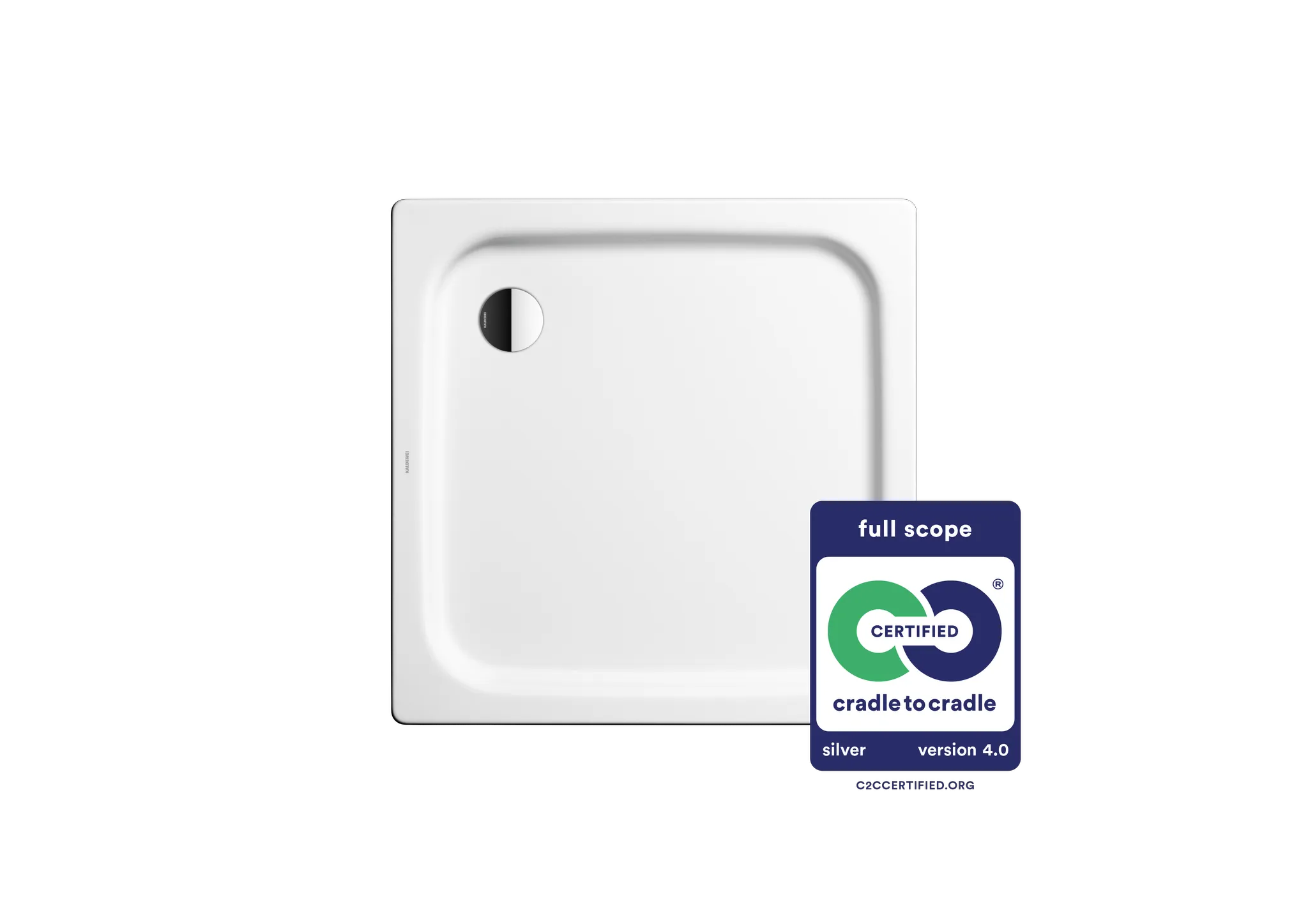 Kaldewei quadrat Duschwanne „Duschplan“ 100 × 100 cm in alpinweiß Kaldewei quadrat Duschwanne „Duschplan“ 100 × 100 cm in alpinweiß