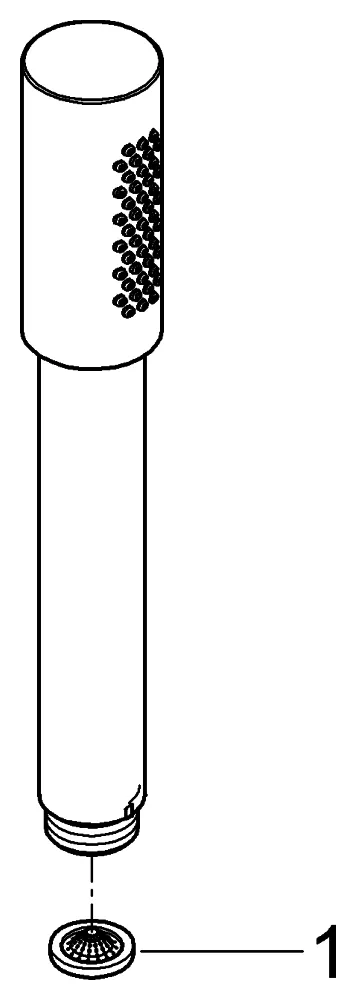 Handbrause Rainshower Aqua Stick 26866, Metall, 1 Strahlart, 6,6 l/min Durchflusskonstanthalter, chrom Handbrause Rainshower Aqua Stick 26866, Metall, 1 Strahlart, 6,6 l/min Durchflusskonstanthalter, chrom