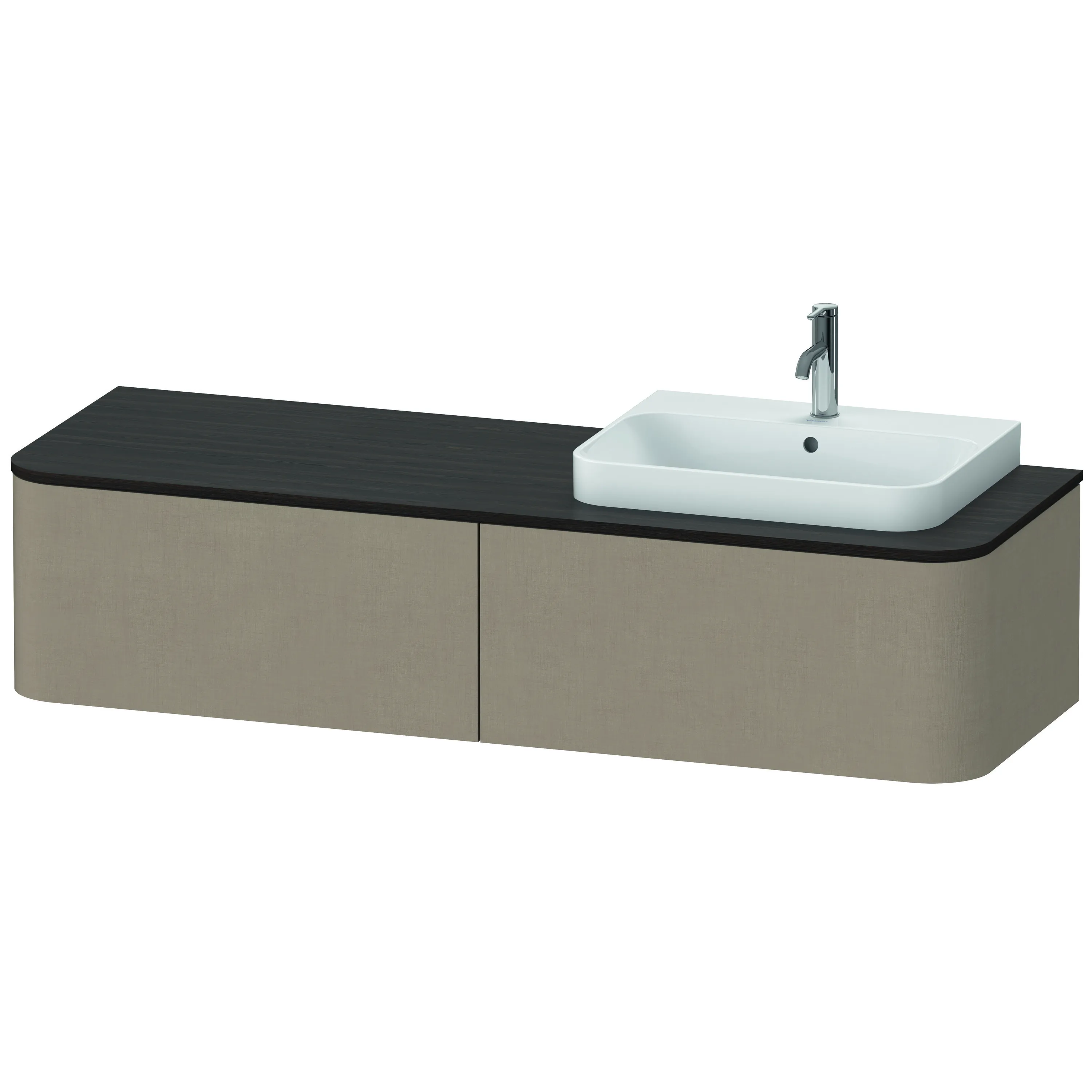 Duravit Waschtischunterschrank wandhängend „Happy D.2 Plus“ Leinen Duravit Waschtischunterschrank wandhängend „Happy D.2 Plus“ Leinen