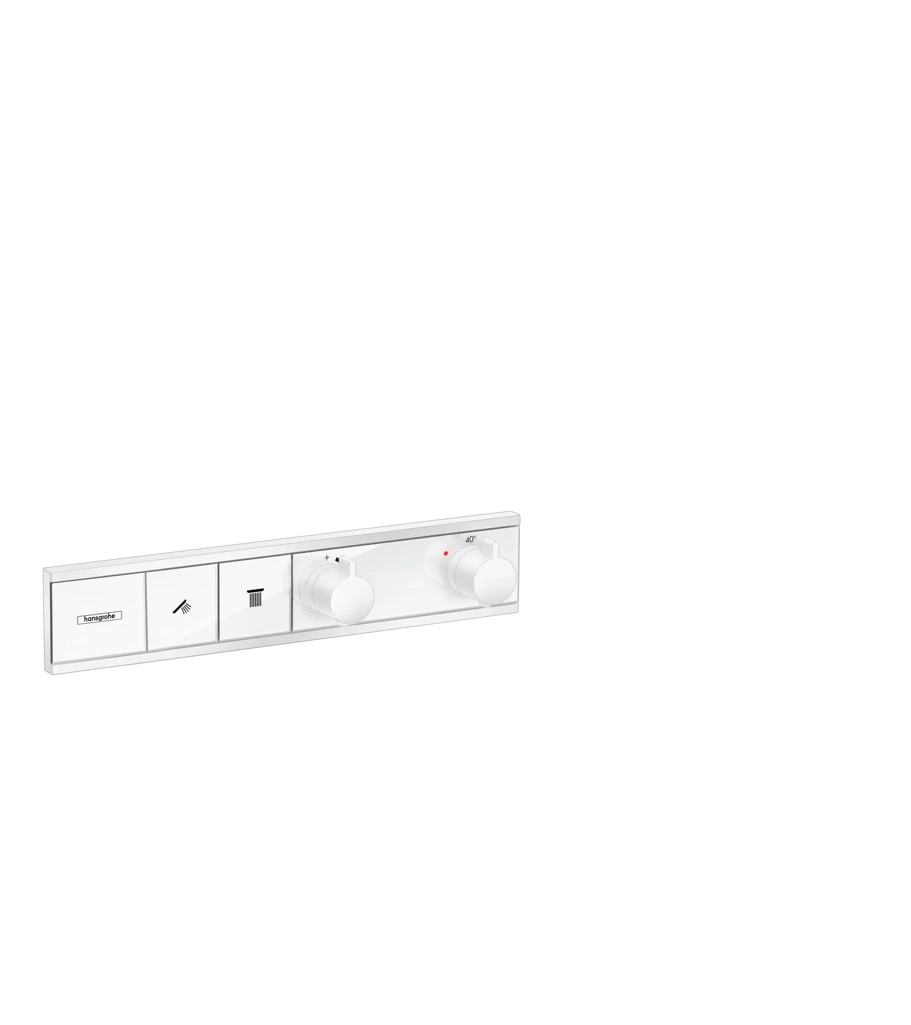Hansgrohe RainSelect Thermostat Unterputz für 2 Verbraucher, Mattweiß Hansgrohe RainSelect Thermostat Unterputz für 2 Verbraucher, Mattweiß