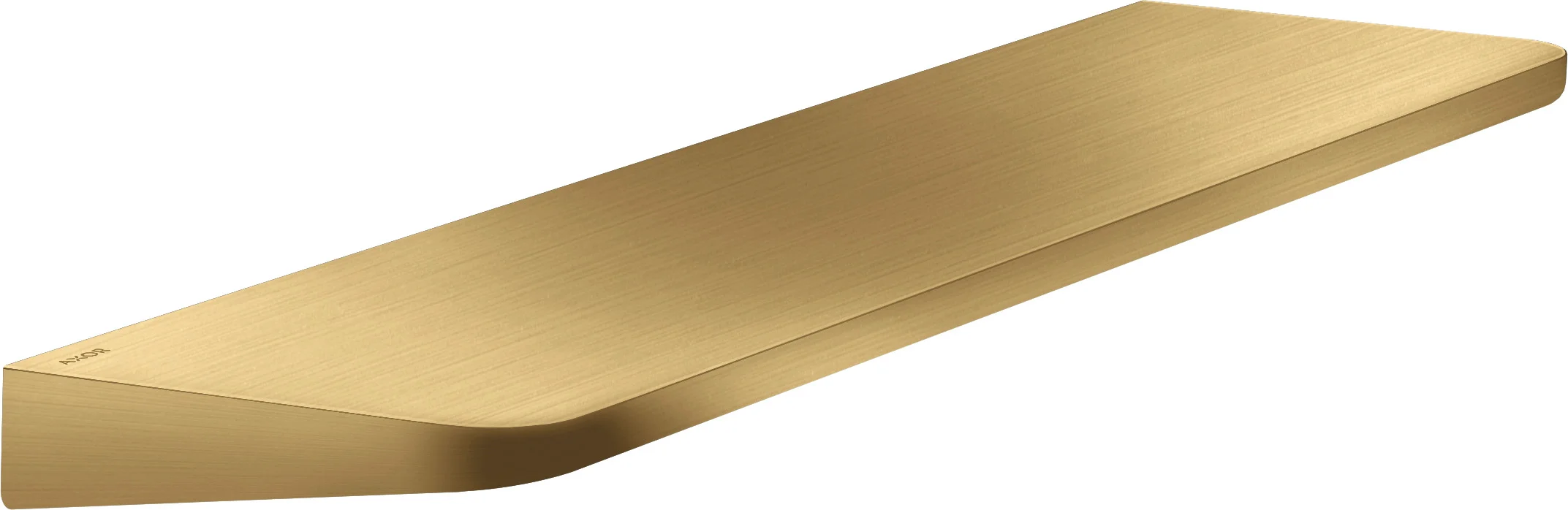 Hansgrohe AXOR Universal Circular Ablage 400 mm Brushed Gold Optic Wandmontage Metall Rahmen und Ablage mit verdeckter Befestigung passend für Dusche
