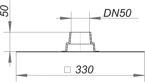 Rohrdurchführung Tisto, DN 50