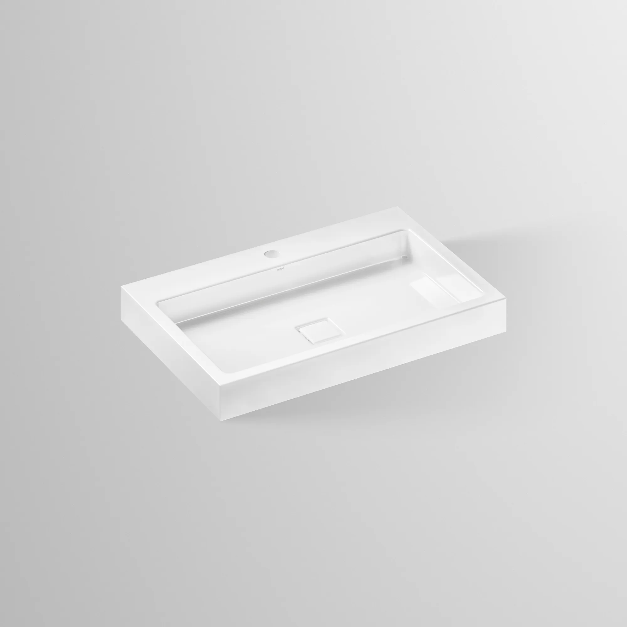 Waschbecken „RE-Serie“ 700 × 75 mm, Hahnlochposition mittig mit ProShield Waschbecken „RE-Serie“ 700 × 75 mm, Hahnlochposition mittig mit ProShield