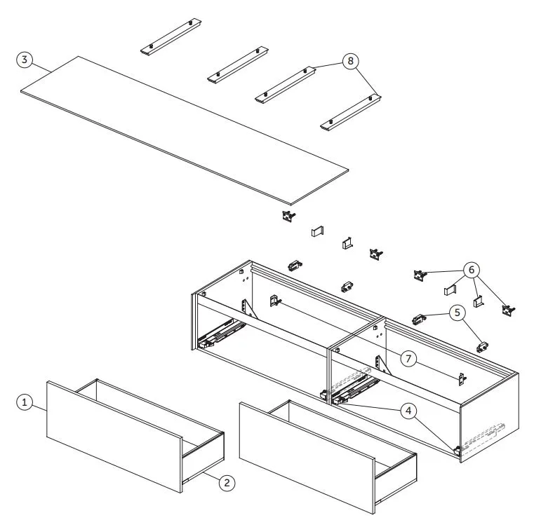 Ideal Standard Waschtischunterschrank „Conca“ 198,5 × 36 × 50,5 cm Eiche hell Furnier Ideal Standard Waschtischunterschrank „Conca“ 198,5 × 36 × 50,5 cm Eiche hell Furnier