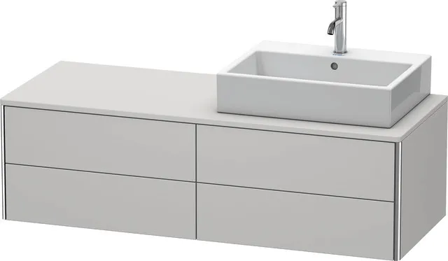 Duravit Waschtischunterschrank wandhängend „XSquare“ 140 × 40 × 54,8 cm Nordic Weiß Seidenmatt Duravit Waschtischunterschrank wandhängend „XSquare“ 140 × 40 × 54,8 cm Nordic Weiß Seidenmatt