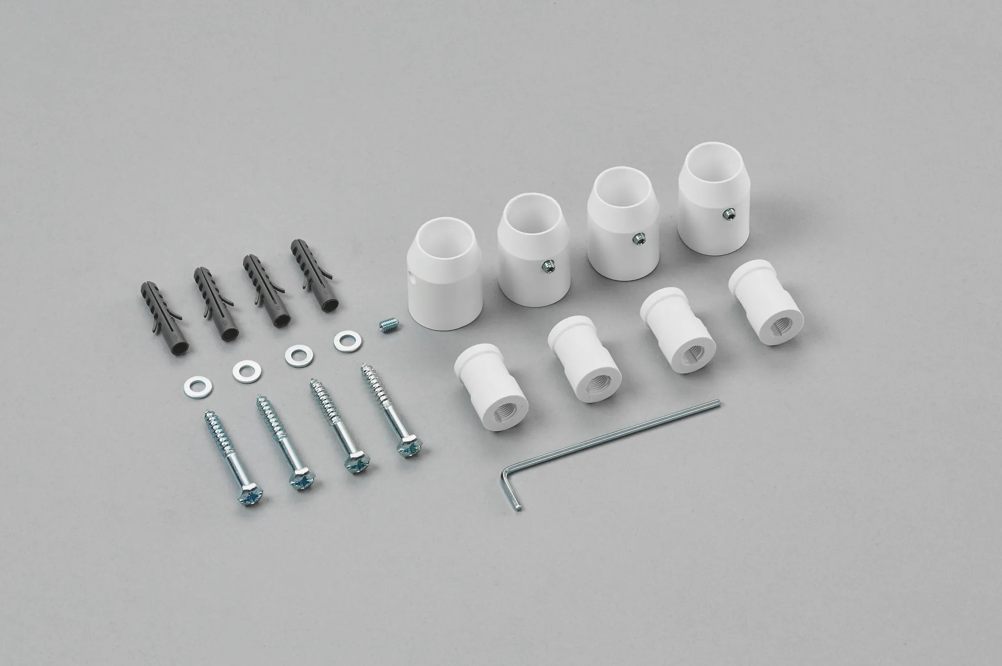 Montageset für Elektroheizkörper „Subway“ in weiß Montageset für Elektroheizkörper „Subway“ in weiß