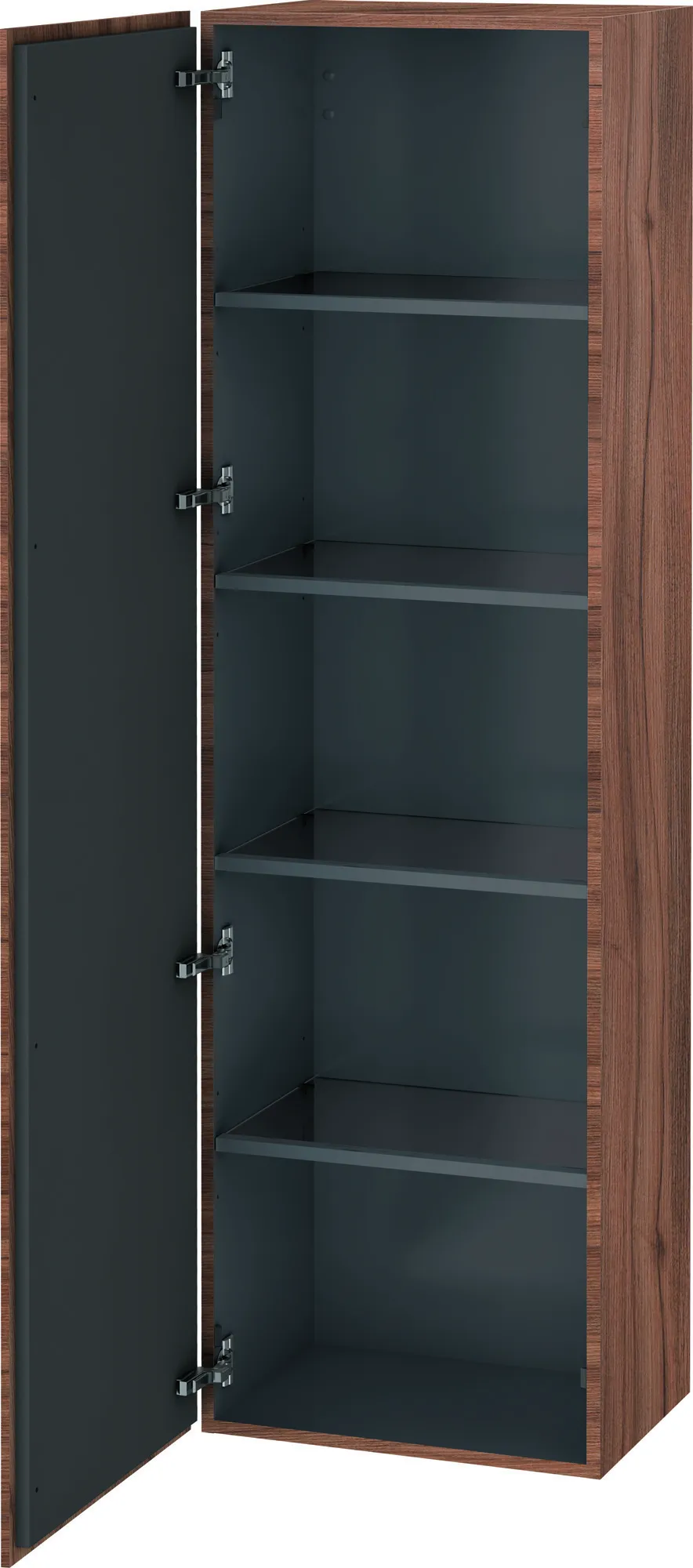 Duravit Hochschrank „L-Cube“ 50 × 176 × 36,3 cm Nussbaum Natur