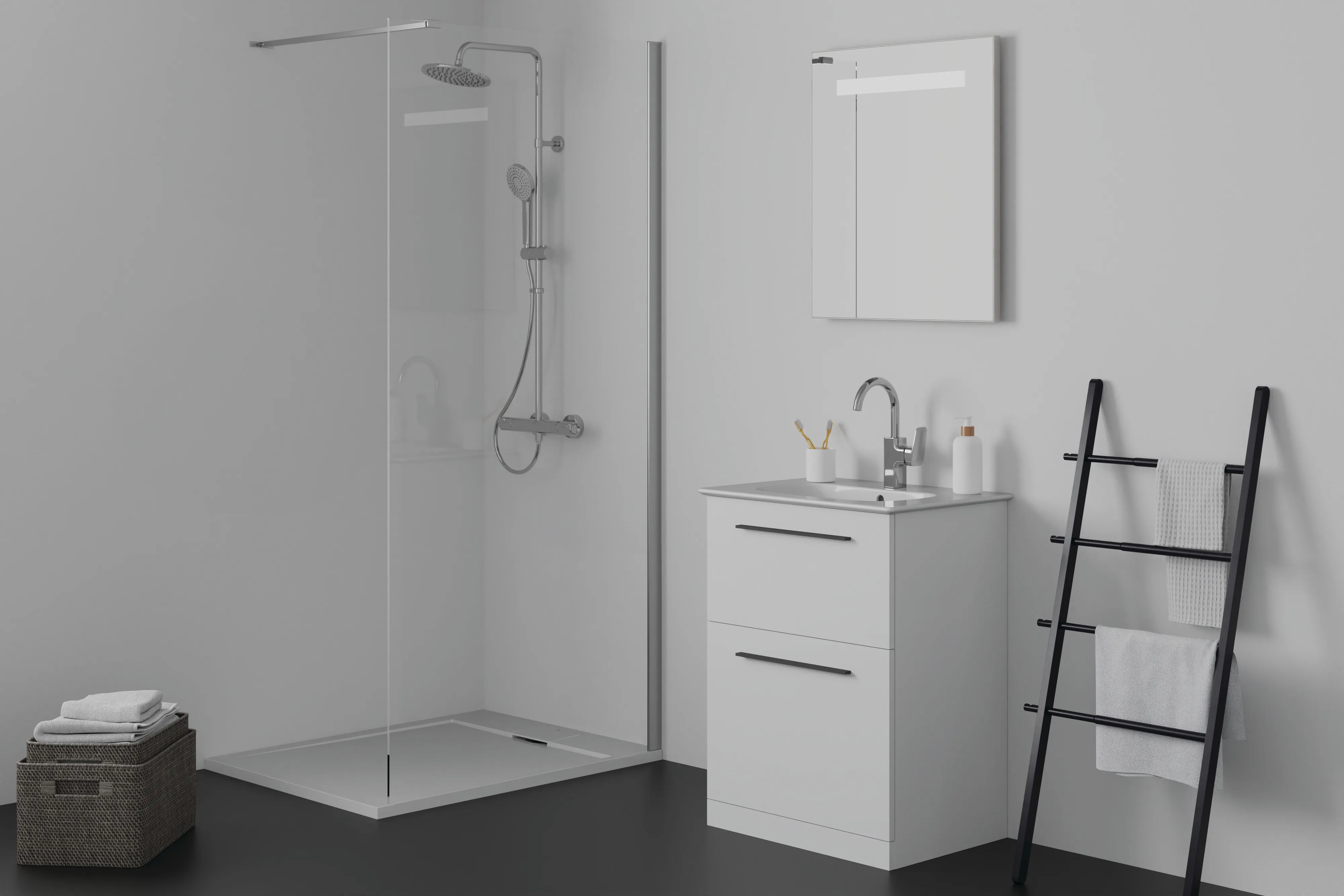 Ideal Standard Rechteck-Brausewanne Ultra Flat S i.life 1000x800x30mm Carraraweiß Ideal Standard Rechteck-Brausewanne Ultra Flat S i.life 1000x800x30mm Carraraweiß