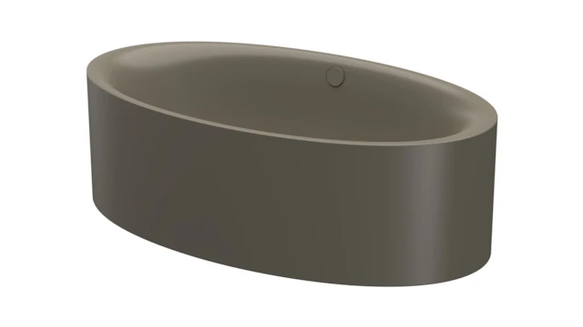 Bette oval Badewanne „BetteEve Oval Silhouette“ 180 × 100 cm in Graphite