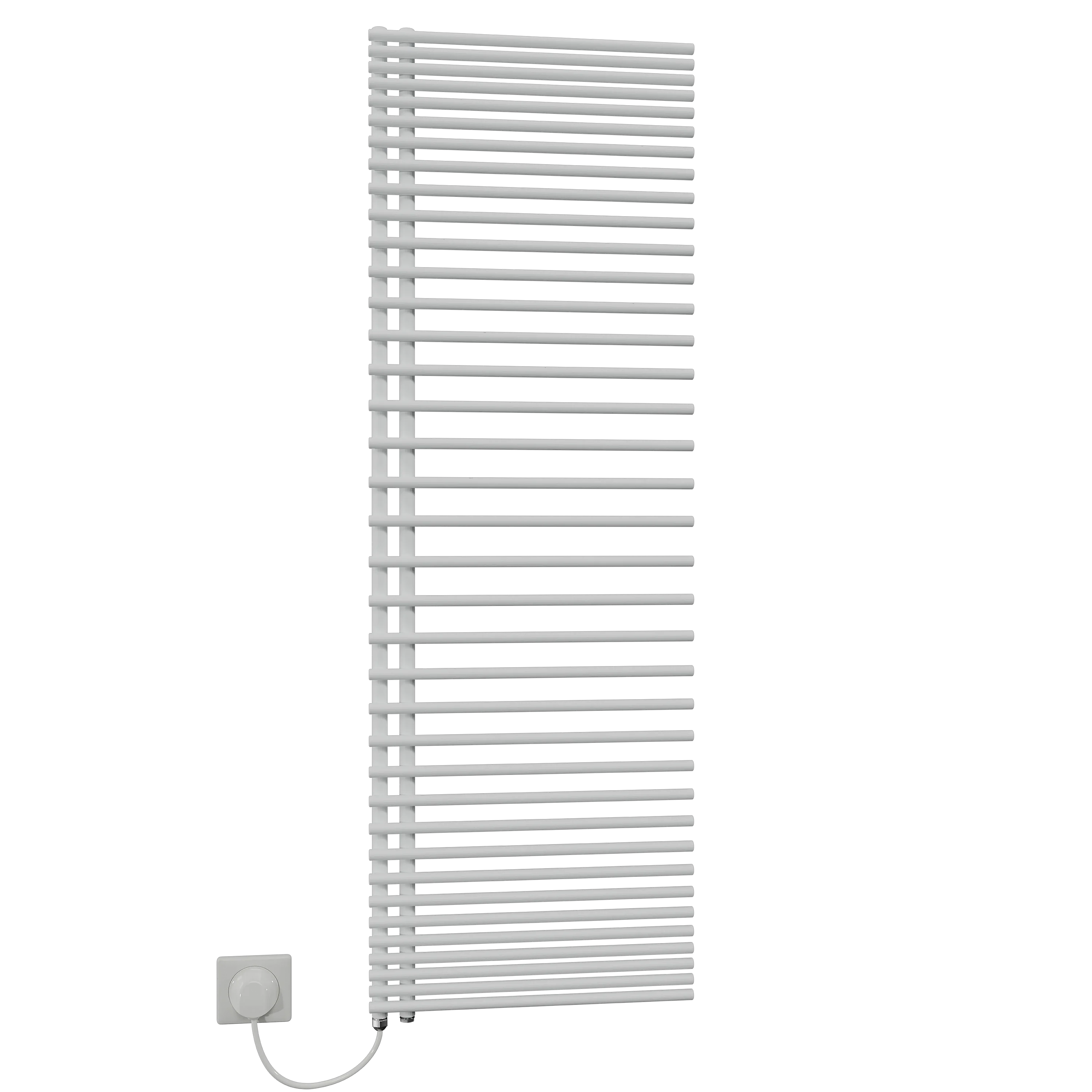 Arbonia Design-Elektroheizkörper „Bagnotherm® Move Watt“ 45 × 150 cm in glanzsilber Metallic