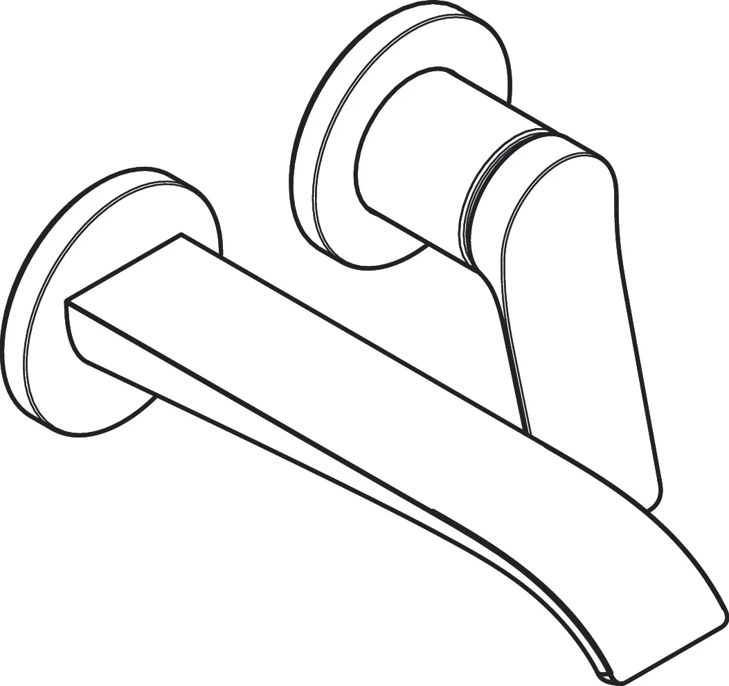 Hansgrohe Vivenis Einhebel-Waschtischmischer Unterputz, Chrom, Ausladung 192 mm