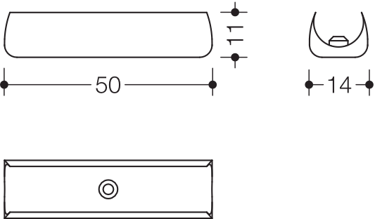 HEWI Accessoire-Set 1,4 cm in (4 Stück)