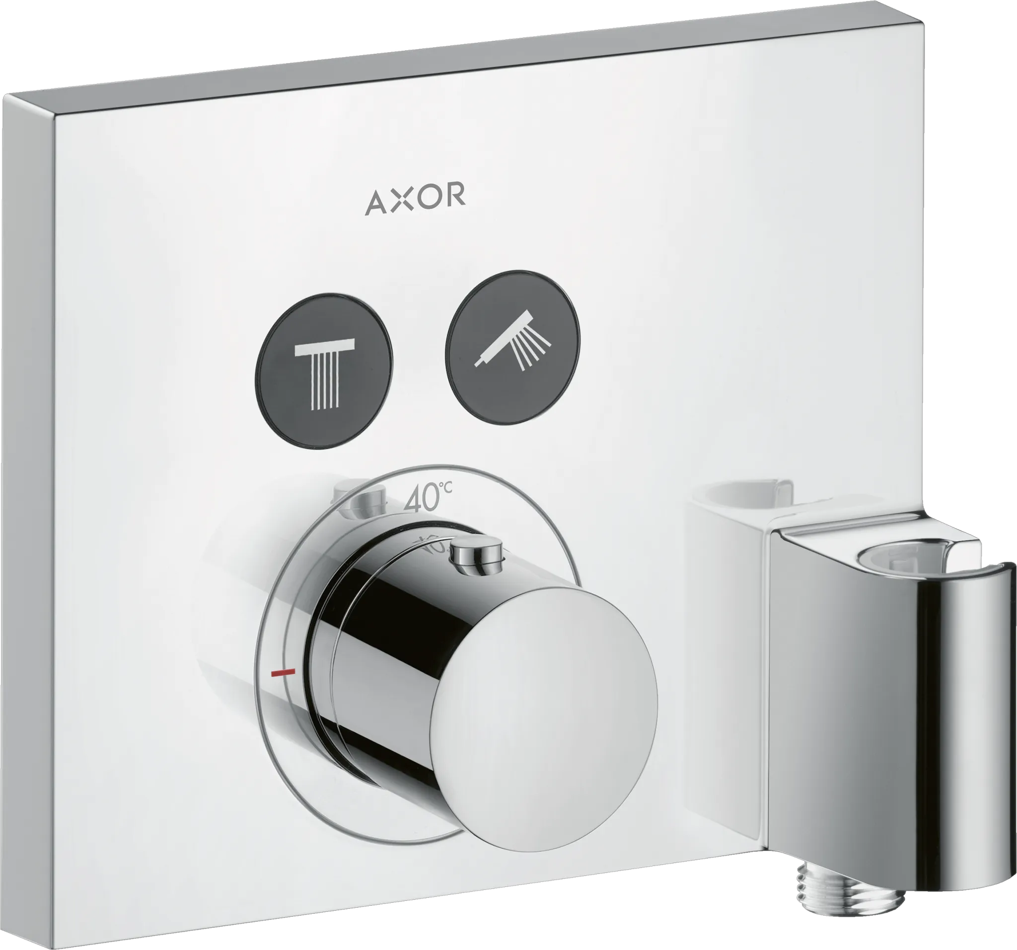 Thermostat UP Axor ShowerSelect FS 2 Verbr.quadr.chr.mit Fixfit u.Porter Thermostat UP Axor ShowerSelect FS 2 Verbr.quadr.chr.mit Fixfit u.Porter