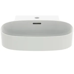 Waschbecken „Linda-X“ 50 × 48 × 13,5 cm, Hahnlochposition mittig in Seidenweiß Waschbecken „Linda-X“ 50 × 48 × 13,5 cm, Hahnlochposition mittig in Seidenweiß