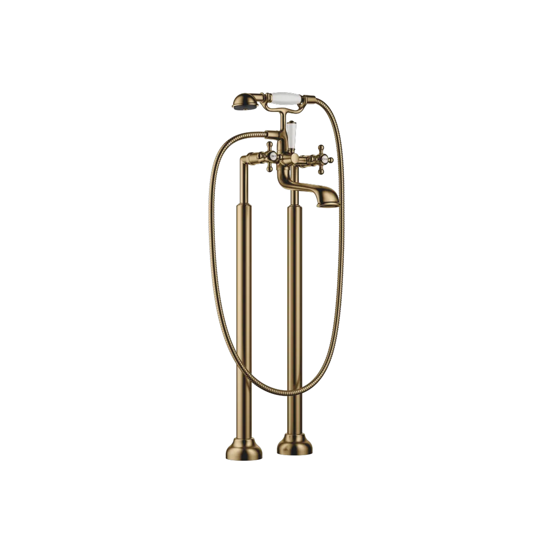 Dornbracht MADISON Wannen-Zweilochbatterie, freistehende Montage, Dark Brass gebürstet, Ausladung 245 mm, Höhe 901 mm