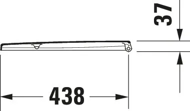 Duravit WC-Sitz „D-Code“ Basic 36 × 44 × 44 cm in, Scharniere Edelstahl