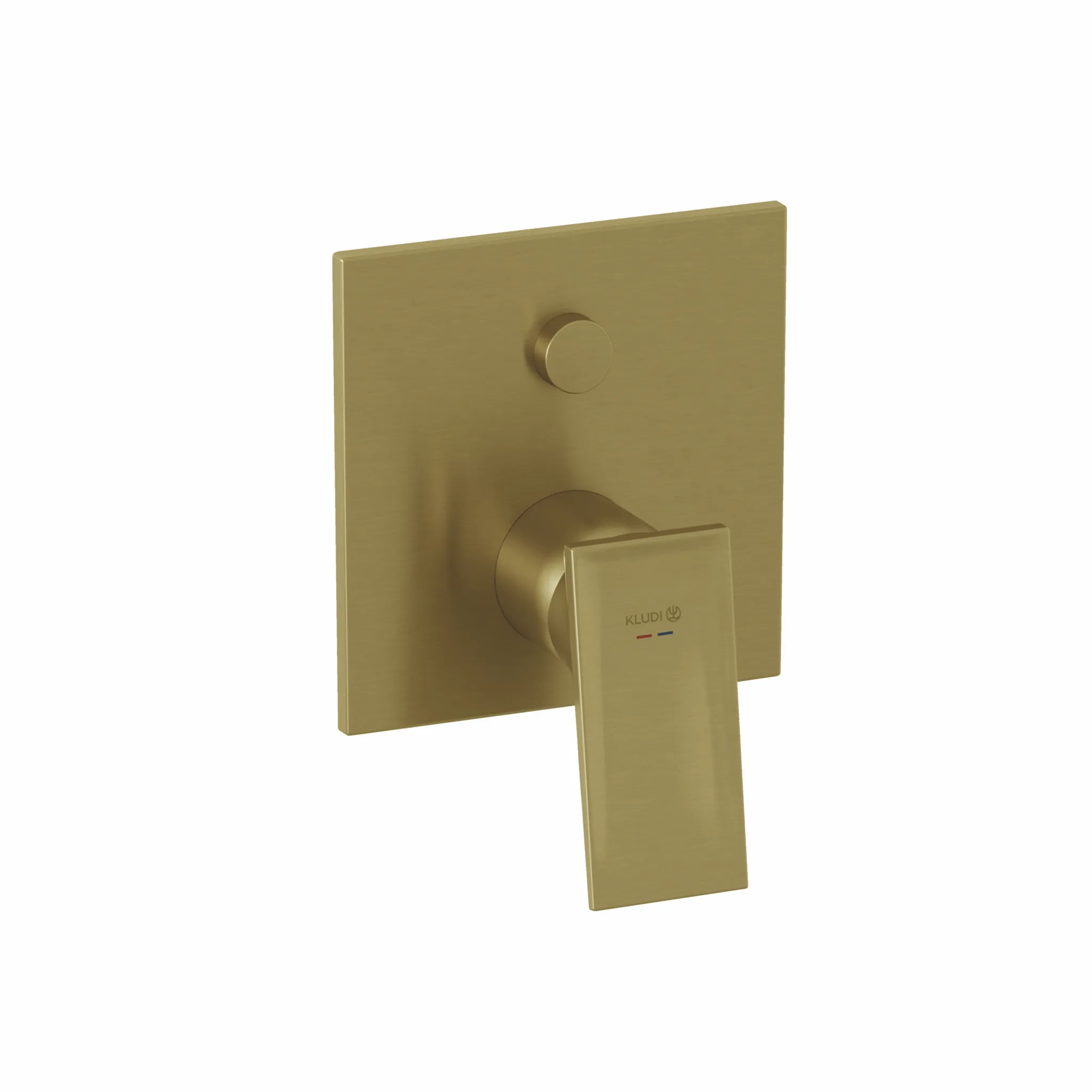 Kludi DECUS Unterputz-Wannenfüll- und Brause-Einhandmischer Brushed Gold, eigensicher, Feinbau-Set für Kludi SLIM.BOXX
