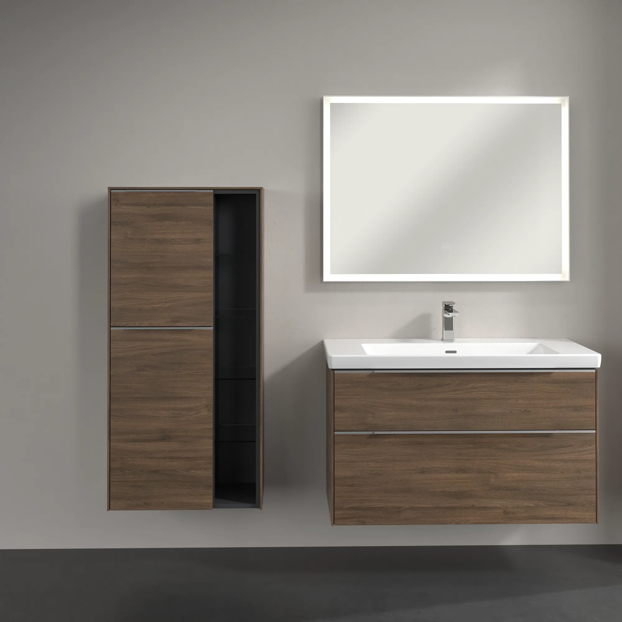 Villeroy & Boch Mittelschrank „Subway 3.0“ 57,4 × 120 × 36,2 × 36,2 cm 2 Türen, Anschlag (Scharnier) links, 2 Türen, Anschlag links Villeroy & Boch Mittelschrank „Subway 3.0“ 57,4 × 120 × 36,2 × 36,2 cm 2 Türen, Anschlag (Scharnier) links, 2 Türen, Anschlag links