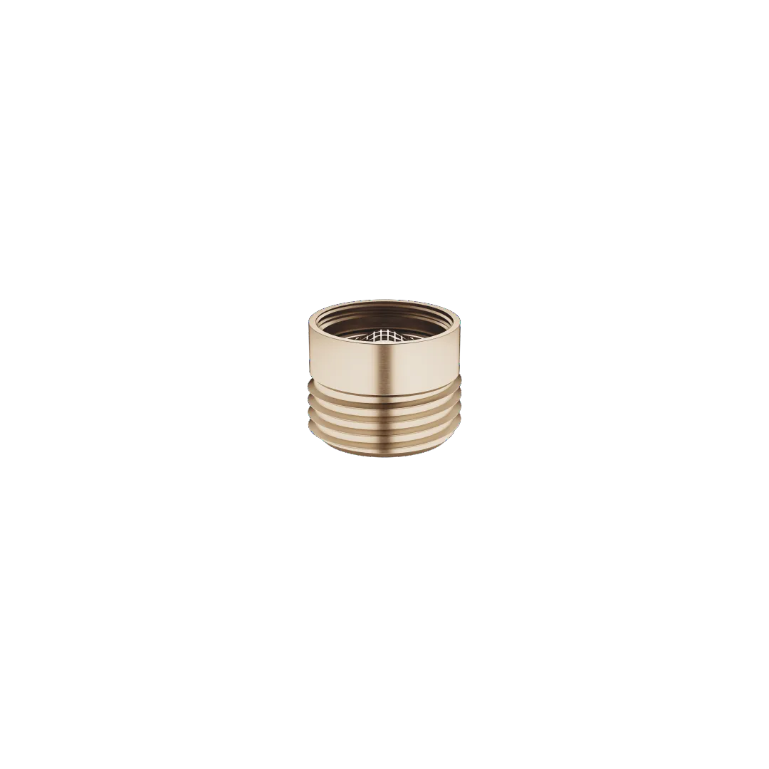 Dornbracht Adapter für Brauseabgang SERIENNEUTRAL, 3/8" x 1/2", Champagne gebürstet (22kt Gold)