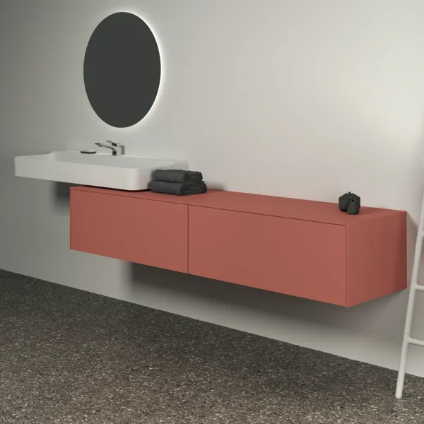 Ideal Standard Waschtischunterschrank „Conca“ 198,7 × 37 × 50,5 cm Sunset matt lackiert Ideal Standard Waschtischunterschrank „Conca“ 198,7 × 37 × 50,5 cm Sunset matt lackiert