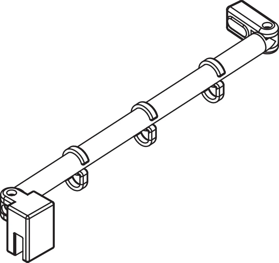 Kermi Duschdesign Stabilisierung „FILIA XP“ 700 mm in Chrom
