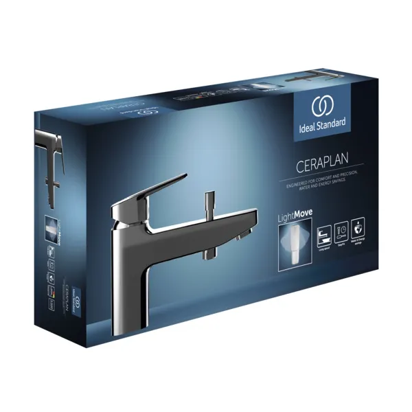 Badearmatur Ceraplan für Wannenrand 47x196x146mm Chrom Badearmatur Ceraplan für Wannenrand 47x196x146mm Chrom