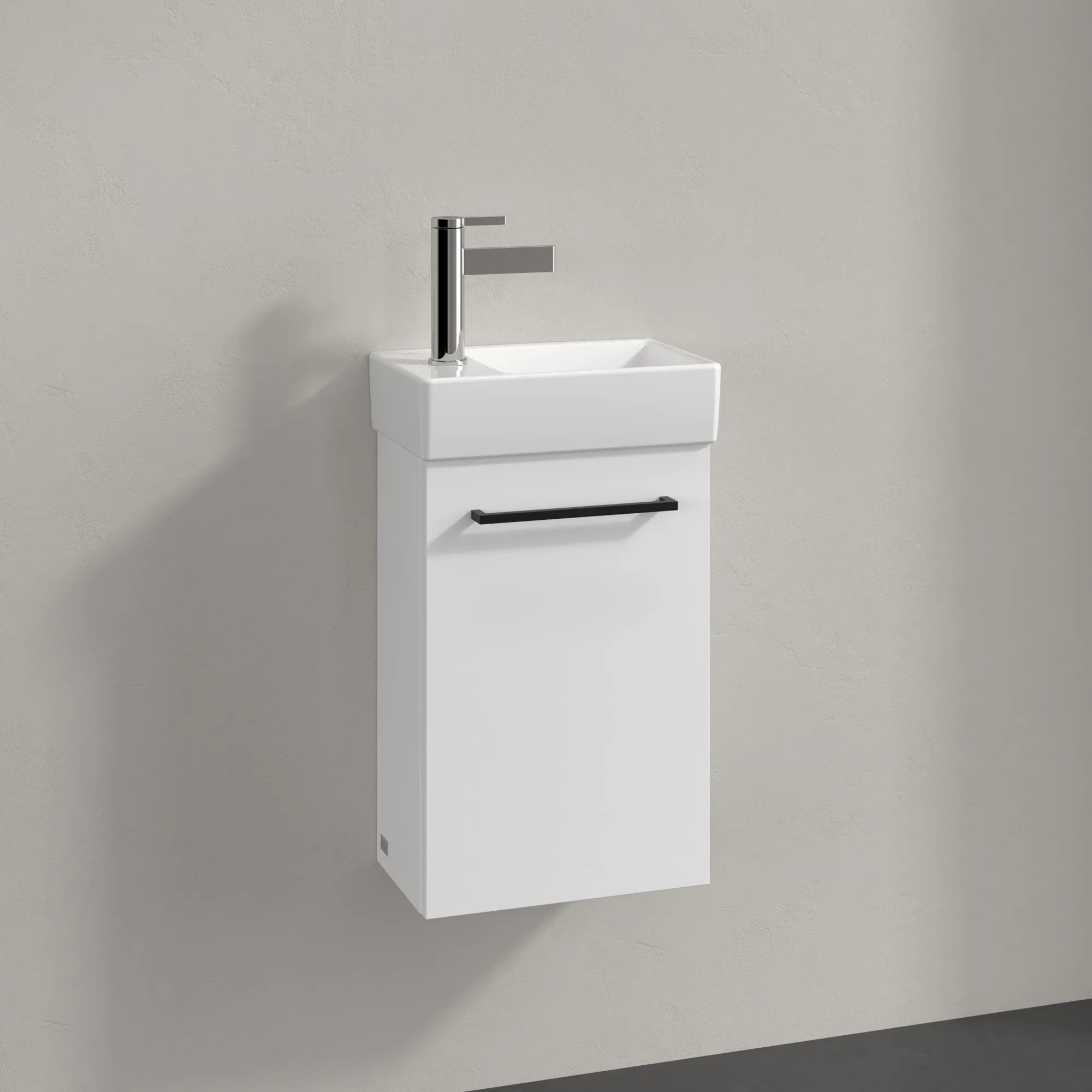 Villeroy & Boch Waschbeckenunterschrank Avento, Brilliant White, 340x514x200 mm, 1 Tür, SoftClosing, Wandmontage Villeroy & Boch Waschbeckenunterschrank Avento, Brilliant White, 340x514x200 mm, 1 Tür, SoftClosing, Wandmontage