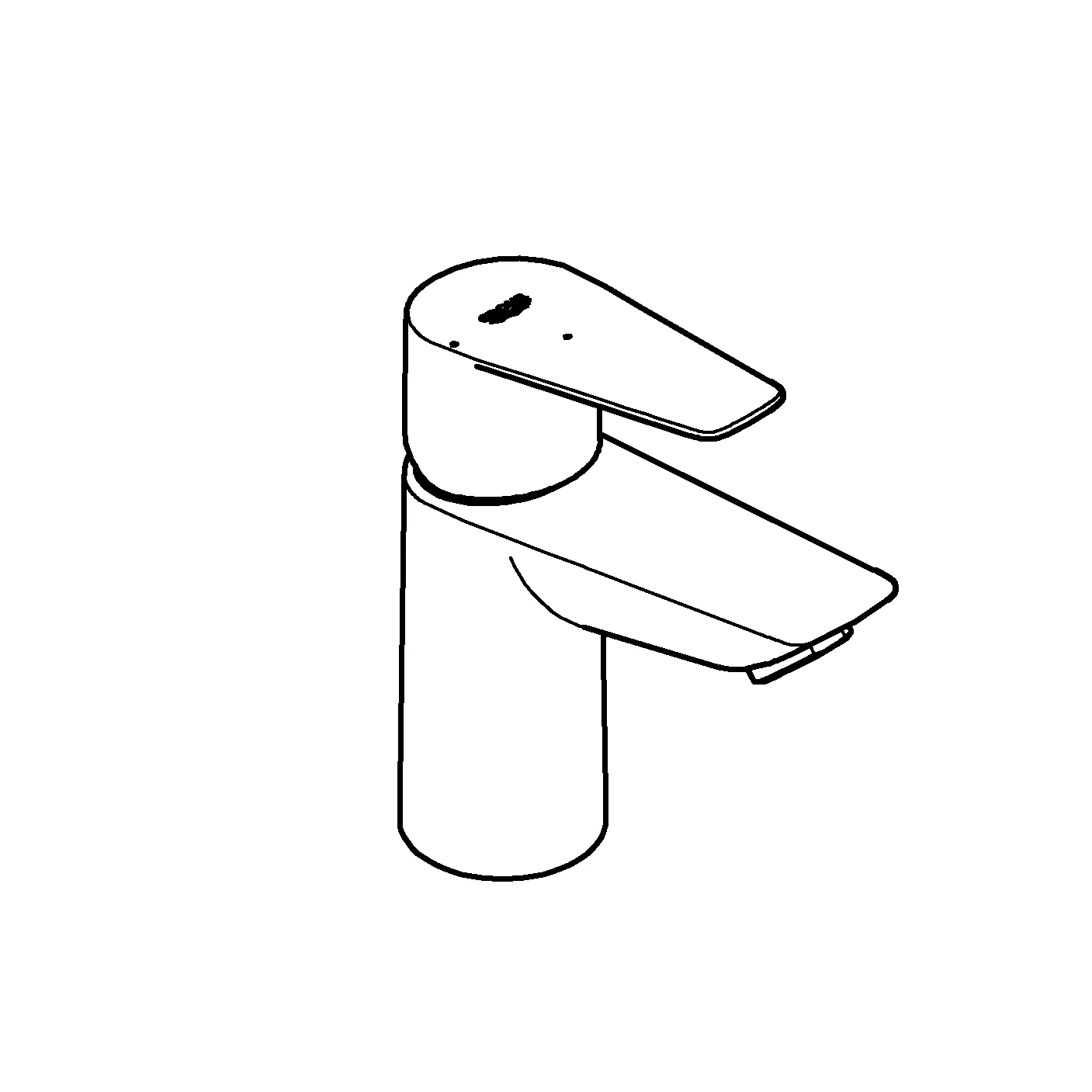 Einhand-Waschtischbatterie BauEdge 24193_1, S-Size, Energie-Spar-Funktion Mittelstellung kalt, Cradle to Cradle Certified(R) Gold, chrom Einhand-Waschtischbatterie BauEdge 24193_1, S-Size, Energie-Spar-Funktion Mittelstellung kalt, Cradle to Cradle Certified(R) Gold, chrom