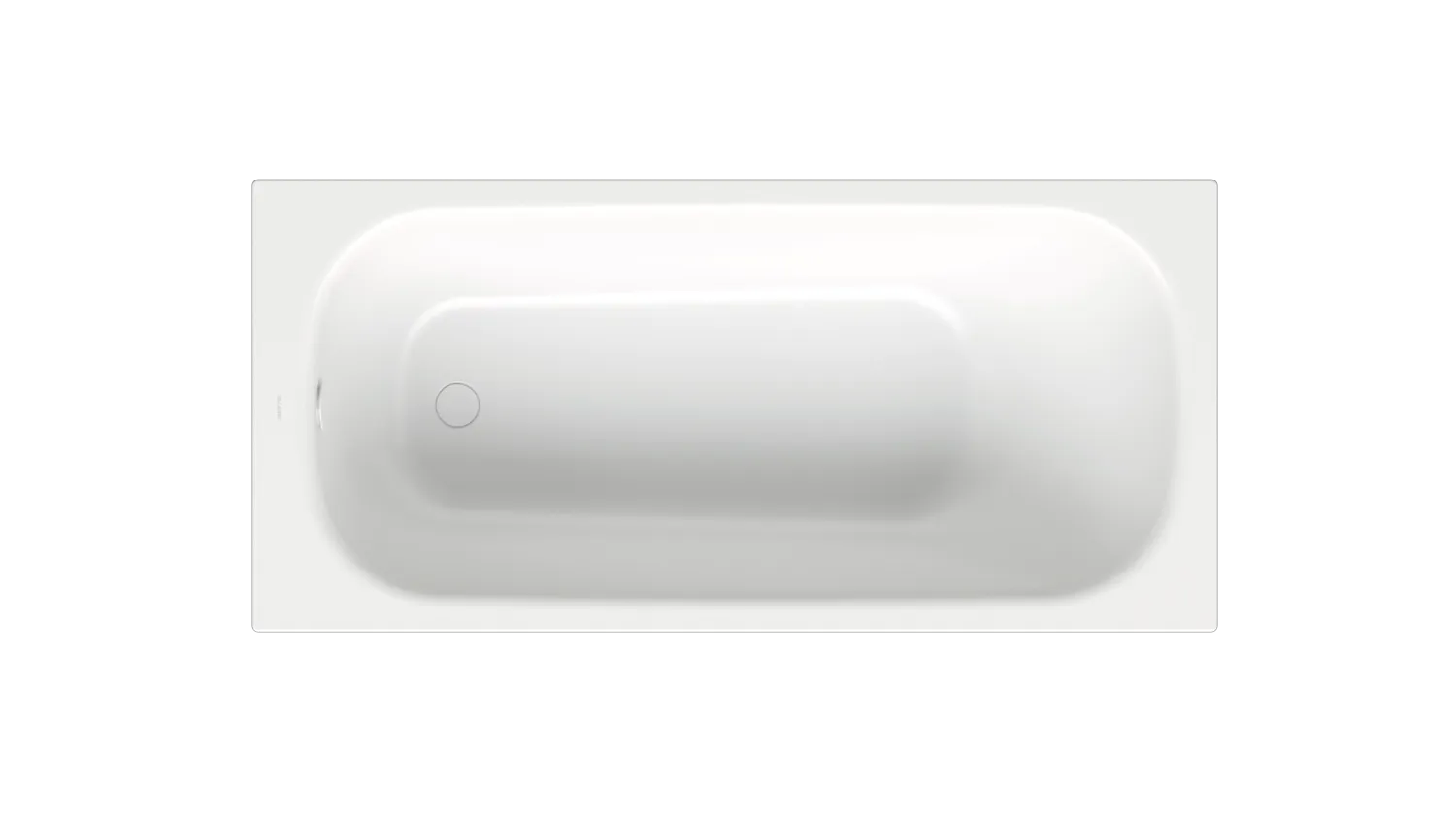 Bette BetteForm Badewanne Edelweiß 1600x750 mm Rechteck Unterbau Einbau 1-Sitzer Bade-Duschkombination glasierter Titan-Stahl
