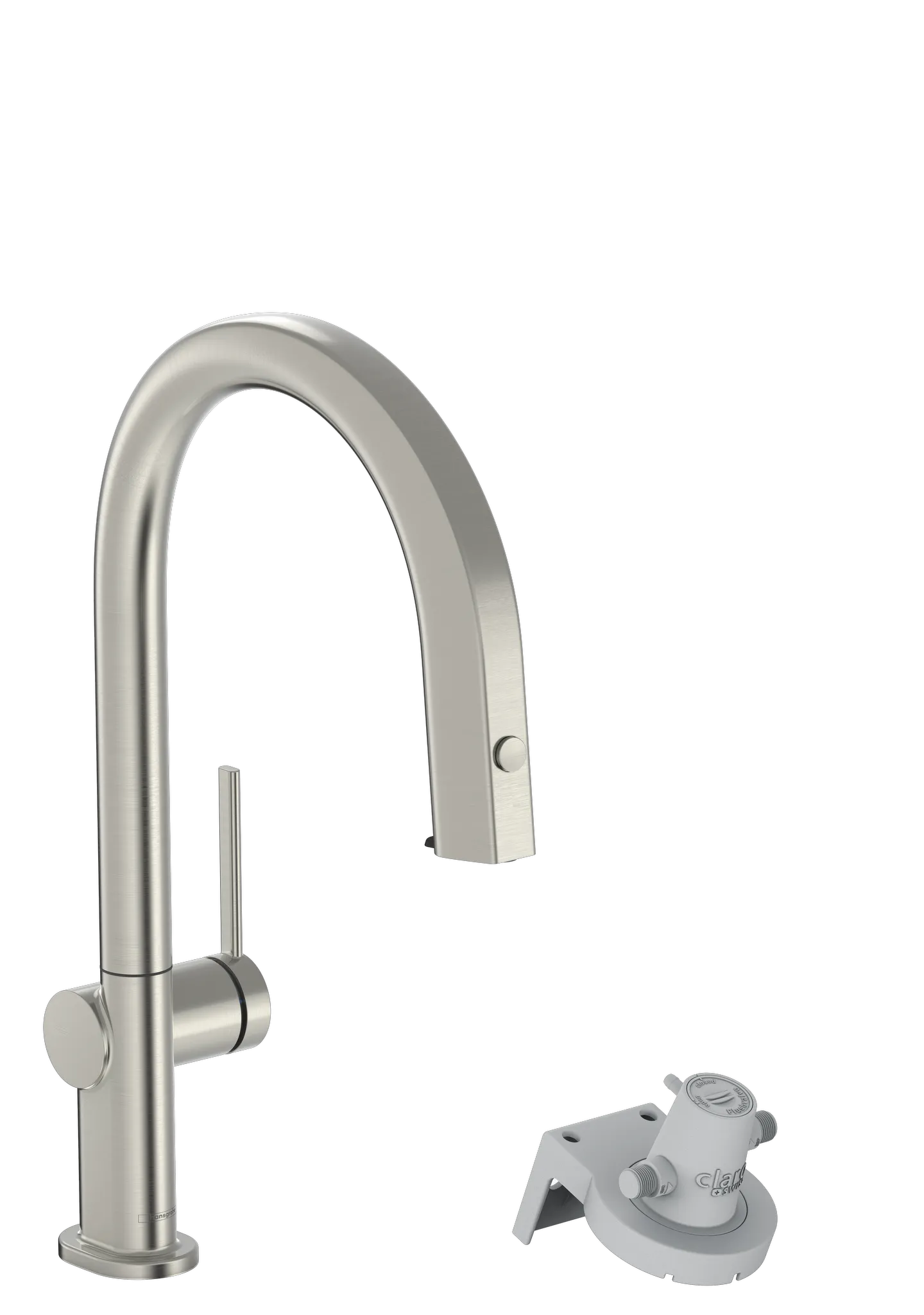 Hansgrohe Aqittura M91 Einhebel-Küchenmischer mit Ausziehschlauch, Edelstahl-Optik, 35 mm Hahnlochbohrung, max. Auszugslänge 76 cm Hansgrohe Aqittura M91 Einhebel-Küchenmischer mit Ausziehschlauch, Edelstahl-Optik, 35 mm Hahnlochbohrung, max. Auszugslänge 76 cm