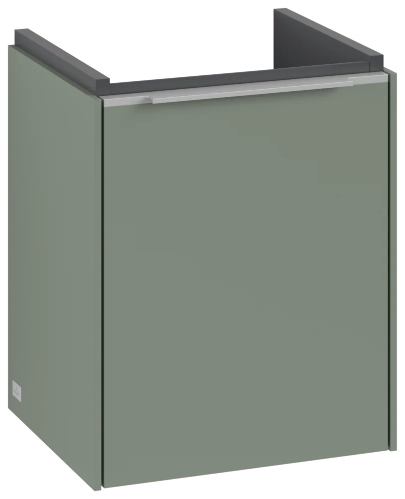 Villeroy & Boch Waschbeckenunterschrank Subway 3.0, eckig, Soft Green, 429 mm Höhe, 351 x 293 mm, mit Aluminiumgriff und SoftClosing Villeroy & Boch Waschbeckenunterschrank Subway 3.0, eckig, Soft Green, 429 mm Höhe, 351 x 293 mm, mit Aluminiumgriff und SoftClosing