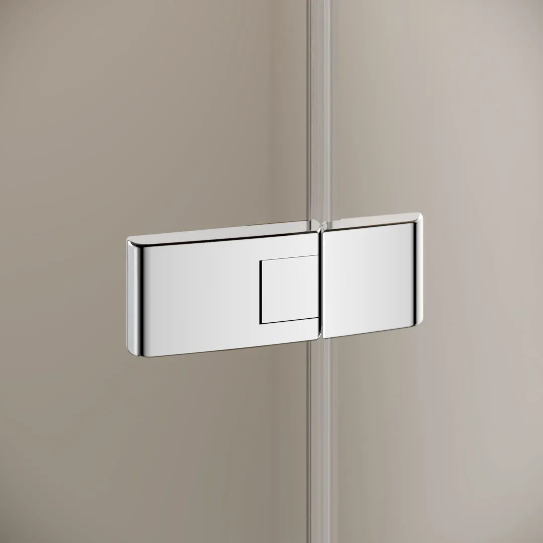 Kermi Duschdesign MENA Pendeltür 1-flügelig mit Festfeldern, Silber Hochglanz, 2000x1100 mm Kermi Duschdesign MENA Pendeltür 1-flügelig mit Festfeldern, Silber Hochglanz, 2000x1100 mm