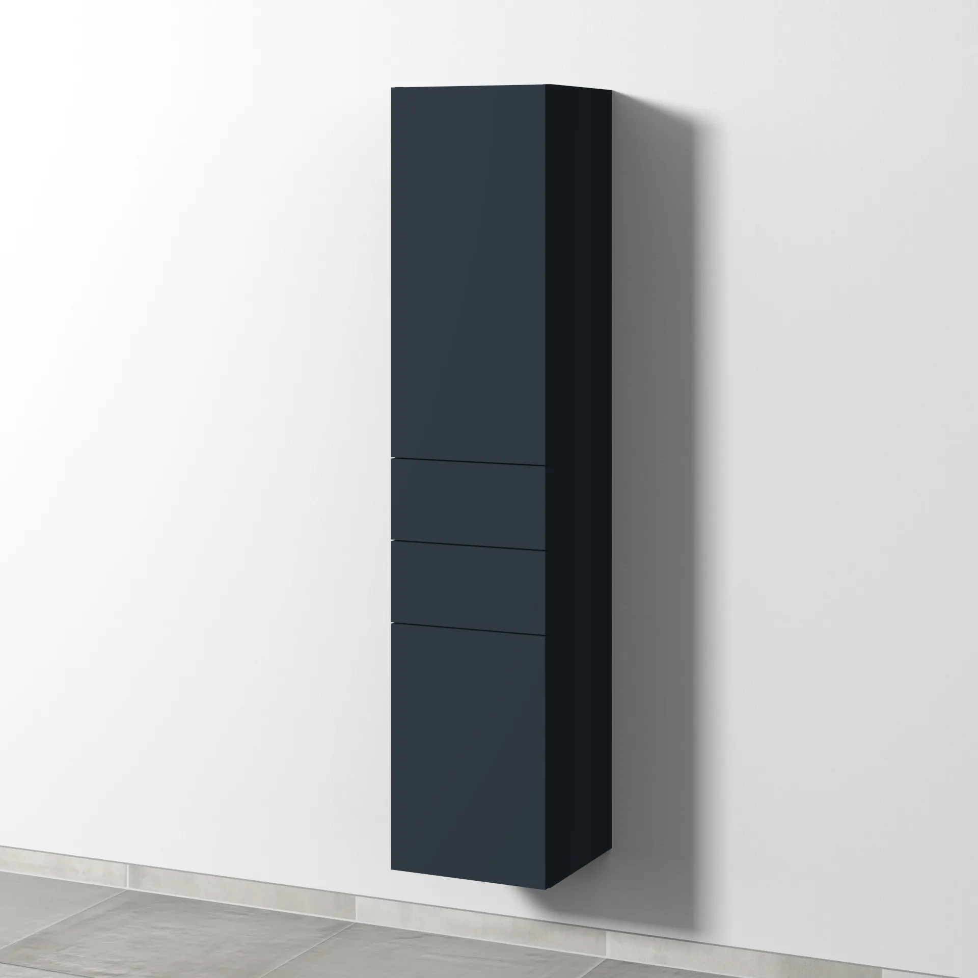 Sanipa Hochschrank „2morrow“ 350 × 1615 × 350 mm in Marine (matt)