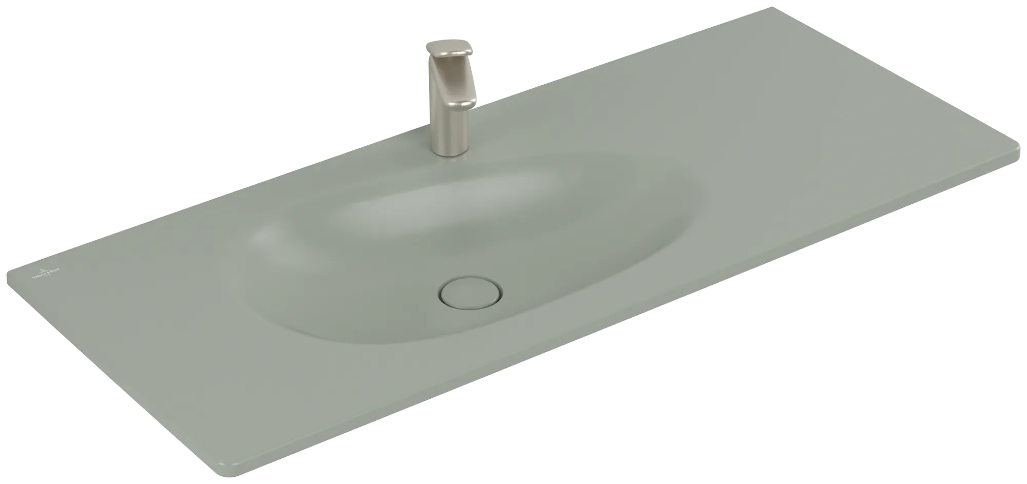Villeroy & Boch Antao Schrankwaschtisch 1200x500mm Rechteck links TitanCeram Morning Green CeramicPlus