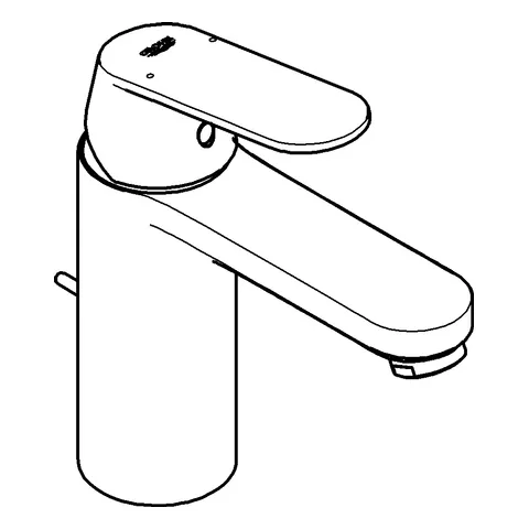 Einhand-Waschtischbatterie Eurosmart Cosmopolitan 23325, M-Size, Einlochmontage, Zugstangen-Ablaufgarnitur 1 1/4'', chrom Einhand-Waschtischbatterie Eurosmart Cosmopolitan 23325, M-Size, Einlochmontage, Zugstangen-Ablaufgarnitur 1 1/4'', chrom