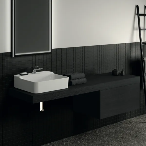 Ideal Standard Konsole Conca, Eiche geflammt, 1800x505x80 mm Ideal Standard Konsole Conca, Eiche geflammt, 1800x505x80 mm