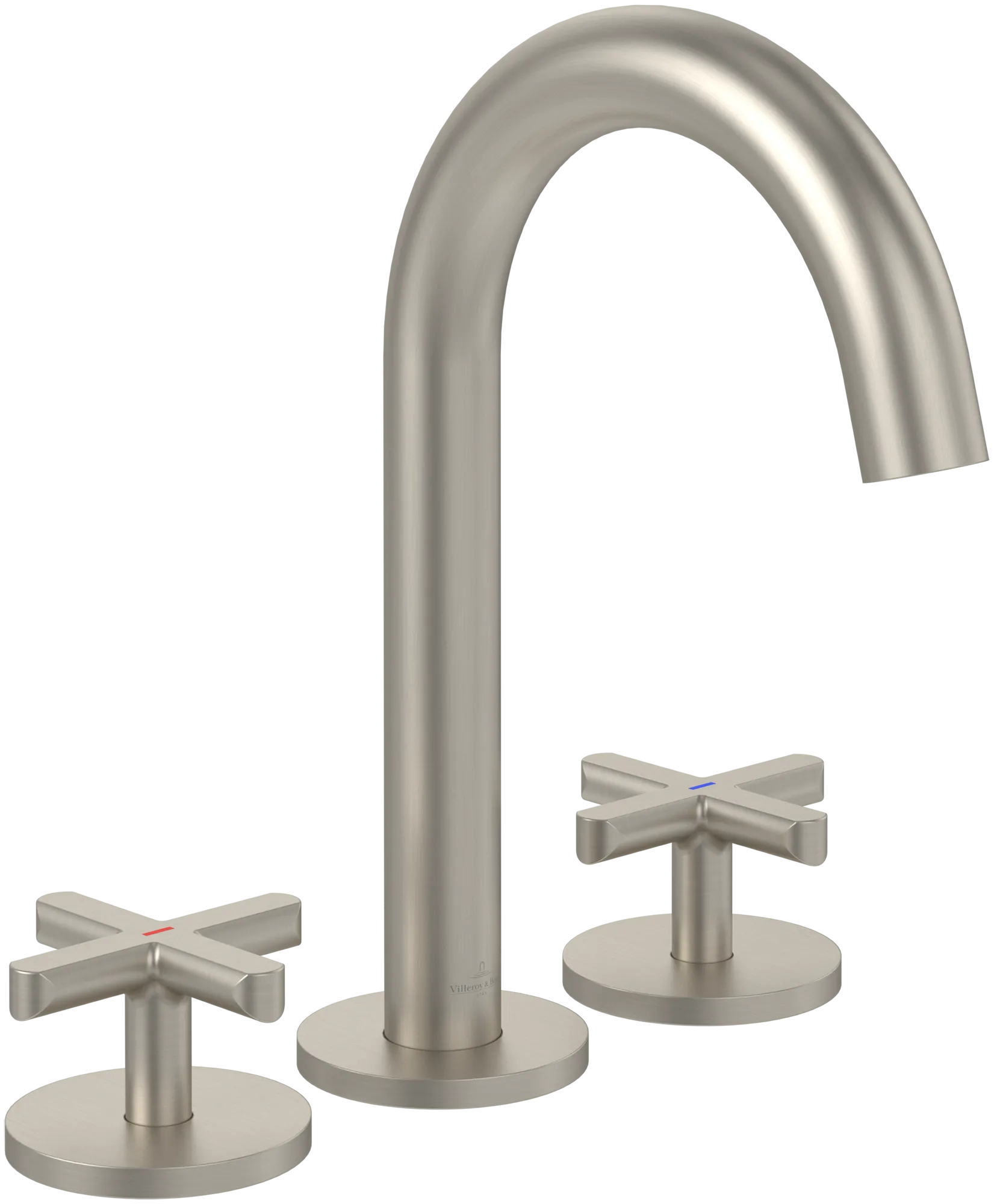 Waschtischauslauf „Loop & Friends“, gebogen 17,7 cm in Brushed Nickel Matt Waschtischauslauf „Loop & Friends“, gebogen 17,7 cm in Brushed Nickel Matt