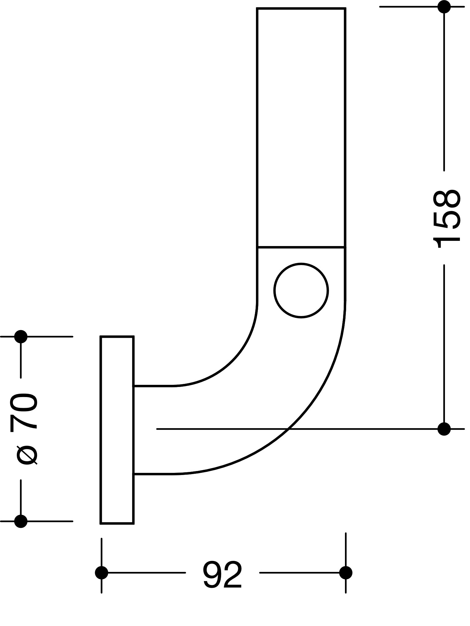 HEWI Reservetoilettenpapierhalter „Serie 801“ 7 × 9,2 × 19,3 cm