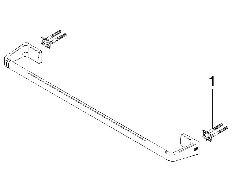 Badetuchhalter SERIENSPEZIFISCH Chrom 83060976