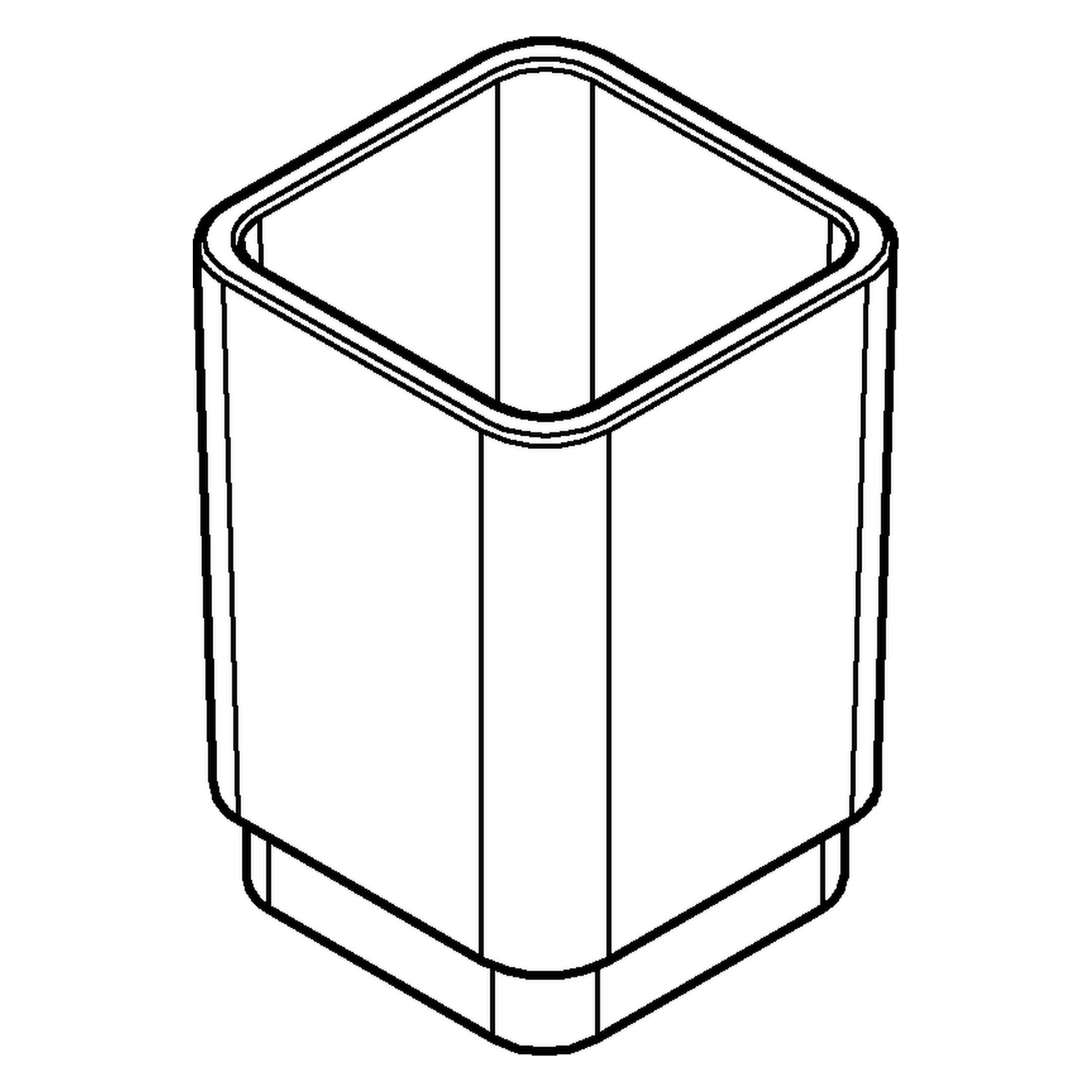 Kristallglas Selection Cube 40783, für Halter 40 865, davinci satin weiß