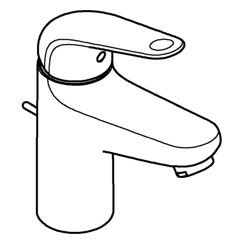 EH-WT-Batterie Euroeco 23262_1, S-Size, Einlochmontage, Zugstangen-Ablaufgarnitur aus Kunststoff, maximaler Durchfluss (bei 3 bar): 5 l/min, chrom EH-WT-Batterie Euroeco 23262_1, S-Size, Einlochmontage, Zugstangen-Ablaufgarnitur aus Kunststoff, maximaler Durchfluss (bei 3 bar): 5 l/min, chrom